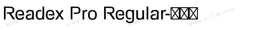 Readex Pro Regular字体转换